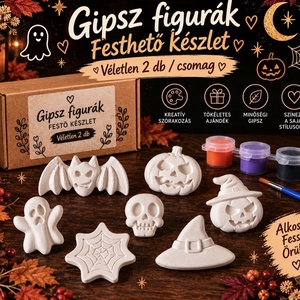 Halloween festhető gipszfigura csomag - Meska.hu