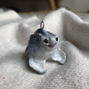 Különleges kézzel készült akasztós cápa figura, Kellékek & szerszámok, Dekorációs kellékek, Figurák, Szobrászat, MESKA