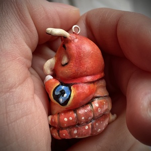 Cuki hernyó dísz / ajándék � tökéletes Valentin-napra - otthon & életmód - dekoráció - fali és függő dekoráció - függődísz - Meska.hu