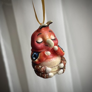 Cuki hernyó dísz / ajándék � tökéletes Valentin-napra - otthon & életmód - dekoráció - fali és függő dekoráció - függődísz - Meska.hu