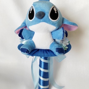 Stitch ballagási csokor - otthon & életmód - dekoráció - virágdísz és tartó - csokor & virágdísz - Meska.hu