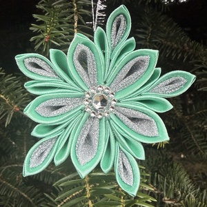 Menta - ezüst csillag, Karácsony, Karácsonyi lakásdekoráció, Karácsonyfadíszek, Mindenmás, MESKA