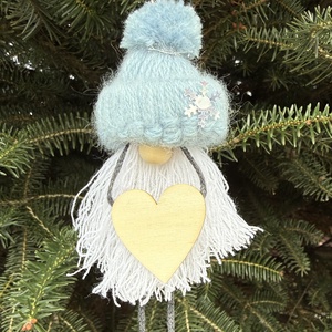 Világoskék pompom manó, Játék & Sport, Plüssállat & Játékfigura, Manó, Csomózás, MESKA