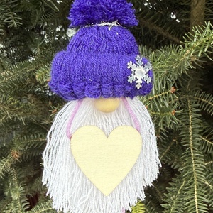 Sötétlila pompom manó, Játék & Sport, Plüssállat & Játékfigura, Manó, Csomózás, MESKA