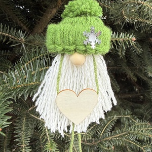 Zöld pompom manó, Játék & Sport, Plüssállat & Játékfigura, Manó, Csomózás, MESKA