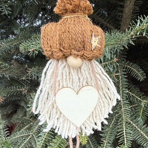 Barna pompom manó, Játék & Sport, Plüssállat & Játékfigura, Manó, Csomózás, MESKA