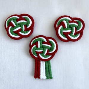 Makramé kokárda , Ékszer, Kitűző és Bross, Csomózás, MESKA