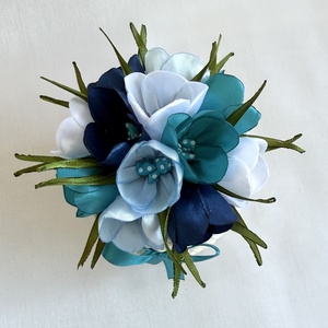 Kék krókuszkosár - otthon & életmód - virágdekoráció - virágdíszek - asztali virágdísz - Meska.hu