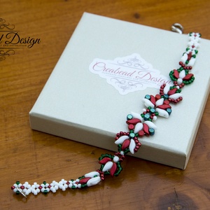 Creabead Design trikolór matyó stílusú elegáns ékszerszett - ékszer - ékszerszett - Meska.hu