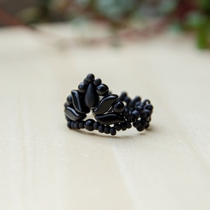 Creabead Design matyó stílusú elegáns gyűrű - ékszer - gyűrű - gyöngyös gyűrű - Meska.hu