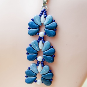 Creabead Design matyó stílusú medál nyaklánccal, Ékszer, Nyaklánc, Medál, Gyöngyfűzés, gyöngyhímzés, MESKA