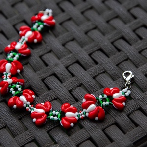 Creabead Design matyó stílusú elegáns karkötő - ékszer - karkötő - gyöngyös karkötő - Meska.hu