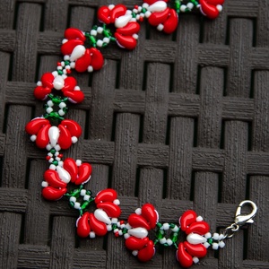 Creabead Design matyó stílusú elegáns karkötő - ékszer - karkötő - gyöngyös karkötő - Meska.hu