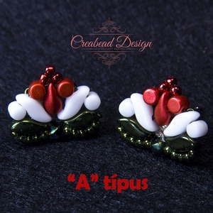 Creabead Design trikolór kitűző (ékszerként is kérhető), Ékszer, Kitűző és Bross, Gyöngyfűzés, gyöngyhímzés, MESKA