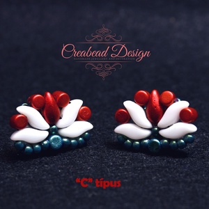 Creabead Design trikolór kitűző (ékszerként is kérhető) - ékszer - kitűző és bross - Meska.hu