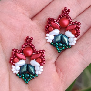 Creabead Design trikolór kitűző (ékszerként is kérhető) - ékszer - kitűző és bross - Meska.hu