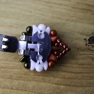 Kézzel készült gyöngyös cipőklipsz � matyó inspirációval - esküvő - cipő és cipőklipsz - Meska.hu