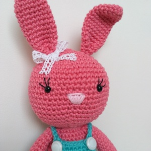 Húsvéti horgolt nyuszi Nyuli amigurumi, öltöztethető -  - Meska.hu