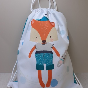 Rókás hátizsák, gym bag, vízhatlan - Meska.hu