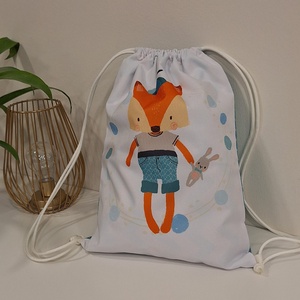 Rókás vízlepergető hátizsák  - játék & sport - ovis felszerelés - ovis hátizsák - Meska.hu