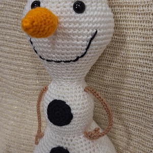 Horgolt Olaf amigurumi - játék & sport - plüssállat & játékfigura - plüss mesefigurák - Meska.hu