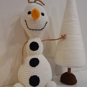 Horgolt Olaf amigurumi - játék & sport - plüssállat & játékfigura - plüss mesefigurák - Meska.hu