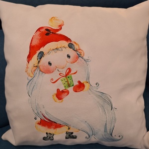 Karácsonyi szatén párnahuzat - otthon & életmód - lakástextil - párna & párnahuzat - díszpárnahuzat - Meska.hu
