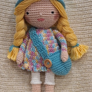 Horgolt öltöztethető amigurumi baba - játék & sport - baba & babaház - öltöztethető baba - Meska.hu