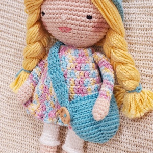 Horgolt öltöztethető amigurumi baba - Meska.hu