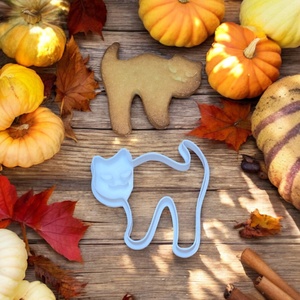 Cica sütikiszúró - otthon & életmód - dekoráció - halloween - halloweeni sütikiszúrók - Meska.hu