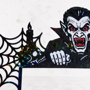 Vámpír Ajtó Dekoráció - otthon & életmód - dekoráció - halloween - halloweeni ajtódíszek és ablakdíszek - Meska.hu