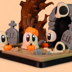 Szellem és Kripta jelenet - otthon & életmód - dekoráció - halloween - halloweeni figurák - Meska.hu