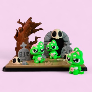 Zombicica és Kripta Jelenet - otthon & életmód - dekoráció - halloween - halloweeni figurák - Meska.hu