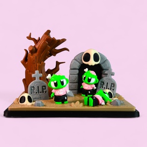 Zombi Srác és Kripta Jelenet - otthon & életmód - dekoráció - halloween - halloweeni figurák - Meska.hu