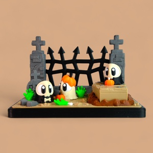 Szellem és Temetői Jelenet - otthon & életmód - dekoráció - halloween - halloweeni figurák - Meska.hu