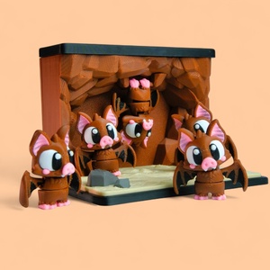 Denevér és Denevérbarlang Jelenet - otthon & életmód - dekoráció - halloween - halloweeni figurák - Meska.hu