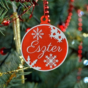 Auróra, névre szóló karácsonyfadísz - Stílus 1, Karácsony, Karácsonyi lakásdekoráció, Karácsonyfadíszek, Mindenmás, MESKA