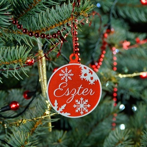 Auróra, névre szóló karácsonyfadísz - Stílus 1 - karácsony - karácsonyi lakásdekoráció - karácsonyfadíszek - Meska.hu