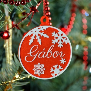 Auróra, névre szóló karácsonyfadísz - Stílus 2, Karácsony, Karácsonyi lakásdekoráció, Karácsonyfadíszek, Mindenmás, MESKA