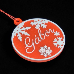 Auróra, névre szóló karácsonyfadísz - Stílus 2 - karácsony - karácsonyi lakásdekoráció - karácsonyfadíszek - Meska.hu