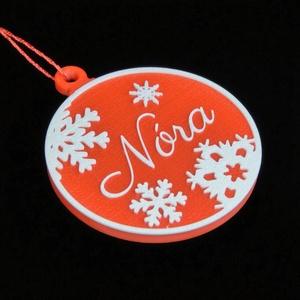 Auróra, névre szóló karácsonyfadísz - Stílus 3 - karácsony - karácsonyi lakásdekoráció - karácsonyfadíszek - Meska.hu