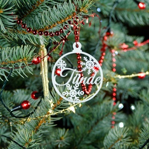 Nordic, névre szóló karácsonyfadísz - Stílus 2 - karácsony - karácsonyi lakásdekoráció - karácsonyfadíszek - Meska.hu