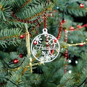 Nordic, névre szóló karácsonyfadísz - Stílus 3 - karácsony - karácsonyi lakásdekoráció - karácsonyfadíszek - Meska.hu