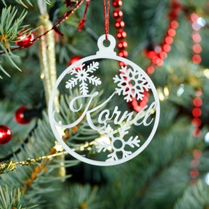 Nordic, névre szóló karácsonyfadísz - Stílus 4, Karácsony, Karácsonyi lakásdekoráció, Karácsonyfadíszek, Mindenmás, MESKA