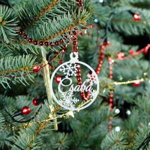 Nordic, névre szóló karácsonyfadísz - Stílus 6 - karácsony - karácsonyi lakásdekoráció - karácsonyfadíszek - Meska.hu