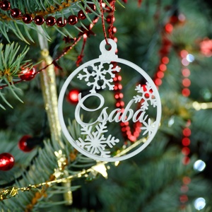 Nordic, névre szóló karácsonyfadísz - Stílus 6, Karácsony, Karácsonyi lakásdekoráció, Karácsonyfadíszek, Mindenmás, MESKA