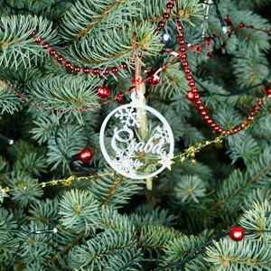 Nordic, névre szóló karácsonyfadísz - Stílus 6 - karácsony - karácsonyi lakásdekoráció - karácsonyfadíszek - Meska.hu