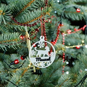 Mancs, névre szóló cicás karácsonyfadísz - Stílus 6 - karácsony - karácsonyi lakásdekoráció - karácsonyfadíszek - Meska.hu