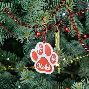 Tappancs, névre szóló kutyás karácsonyfadísz - Stílus 3 - karácsony - karácsonyi lakásdekoráció - karácsonyfadíszek - Meska.hu