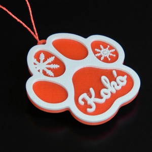 Tappancs, névre szóló kutyás karácsonyfadísz - Stílus 3 - karácsony - karácsonyi lakásdekoráció - karácsonyfadíszek - Meska.hu